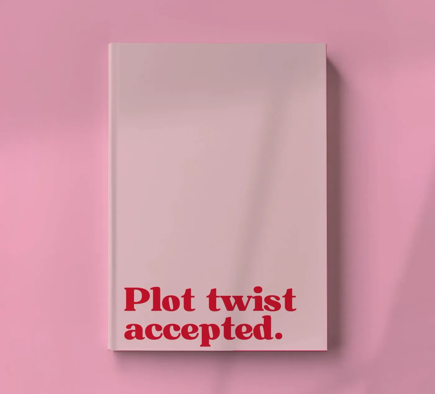 Plot twist accepted. Notizbuch von PurePeachStudio