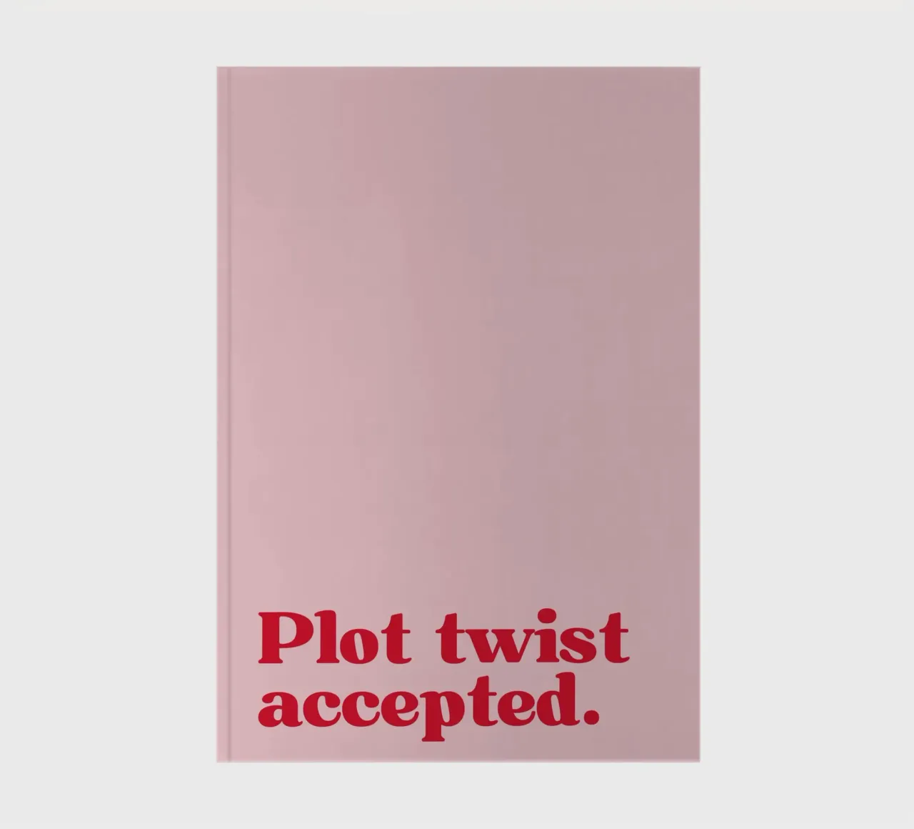 Plot twist accepted. Notizbuch von PurePeachStudio