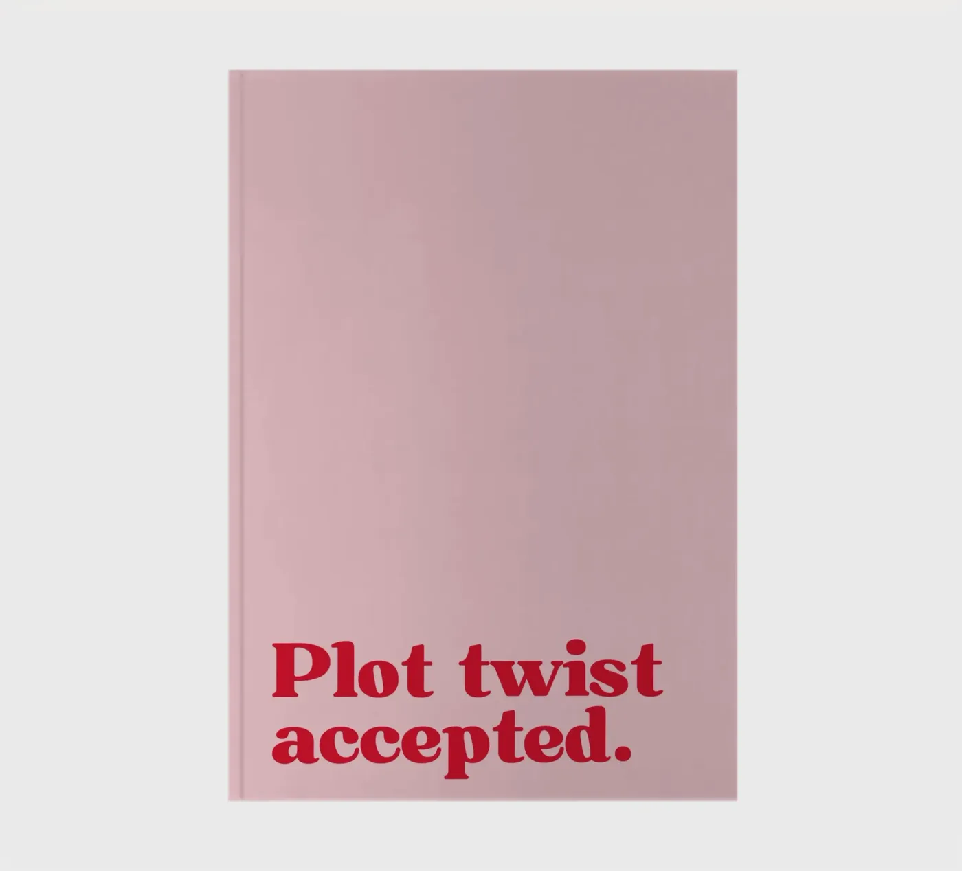 Plot twist accepted. Notizbuch von PurePeachStudio