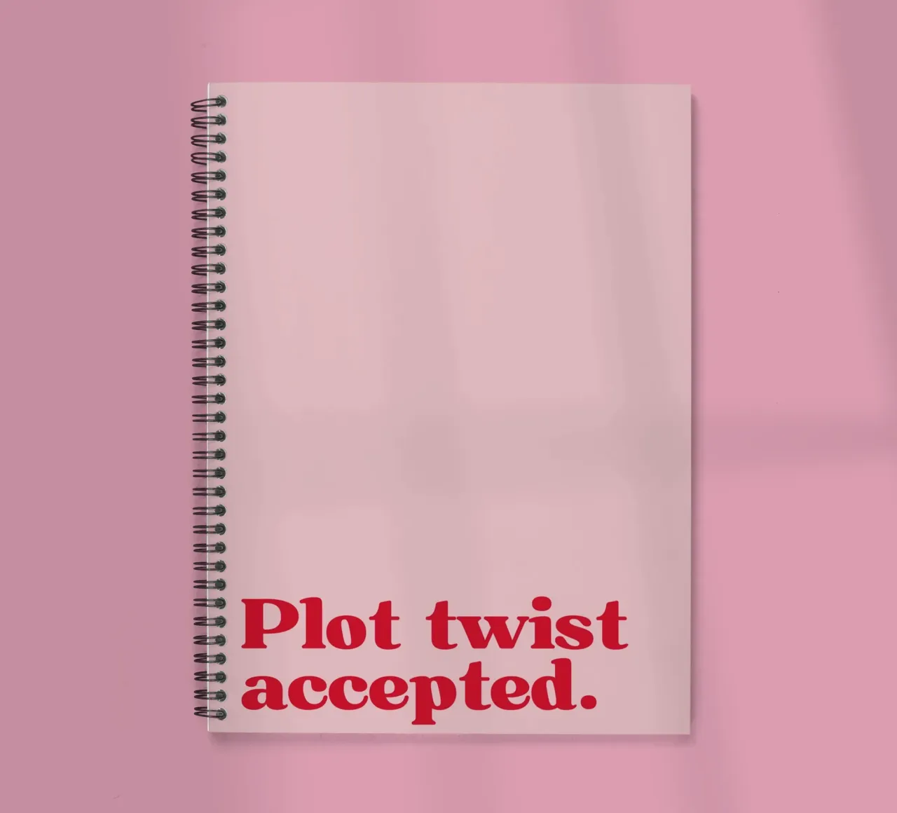 Plot twist accepted. diario ad anelli da PurePeachStudio