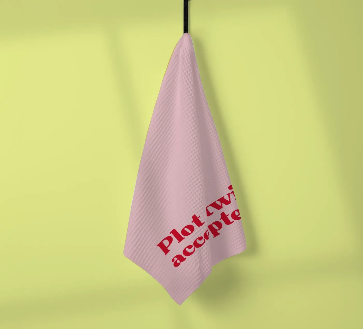 Plot twist accepted. Geschirrtuch von PurePeachStudio