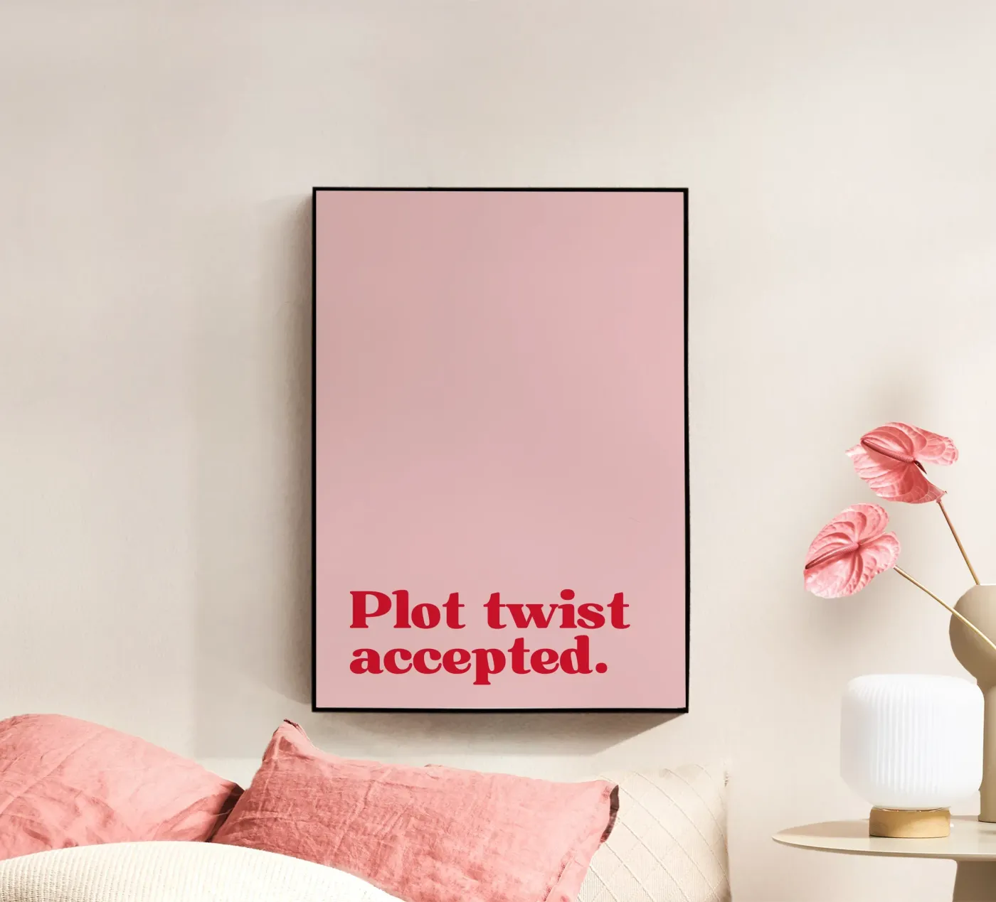 Plot twist accepted. acryl van PurePeachStudio