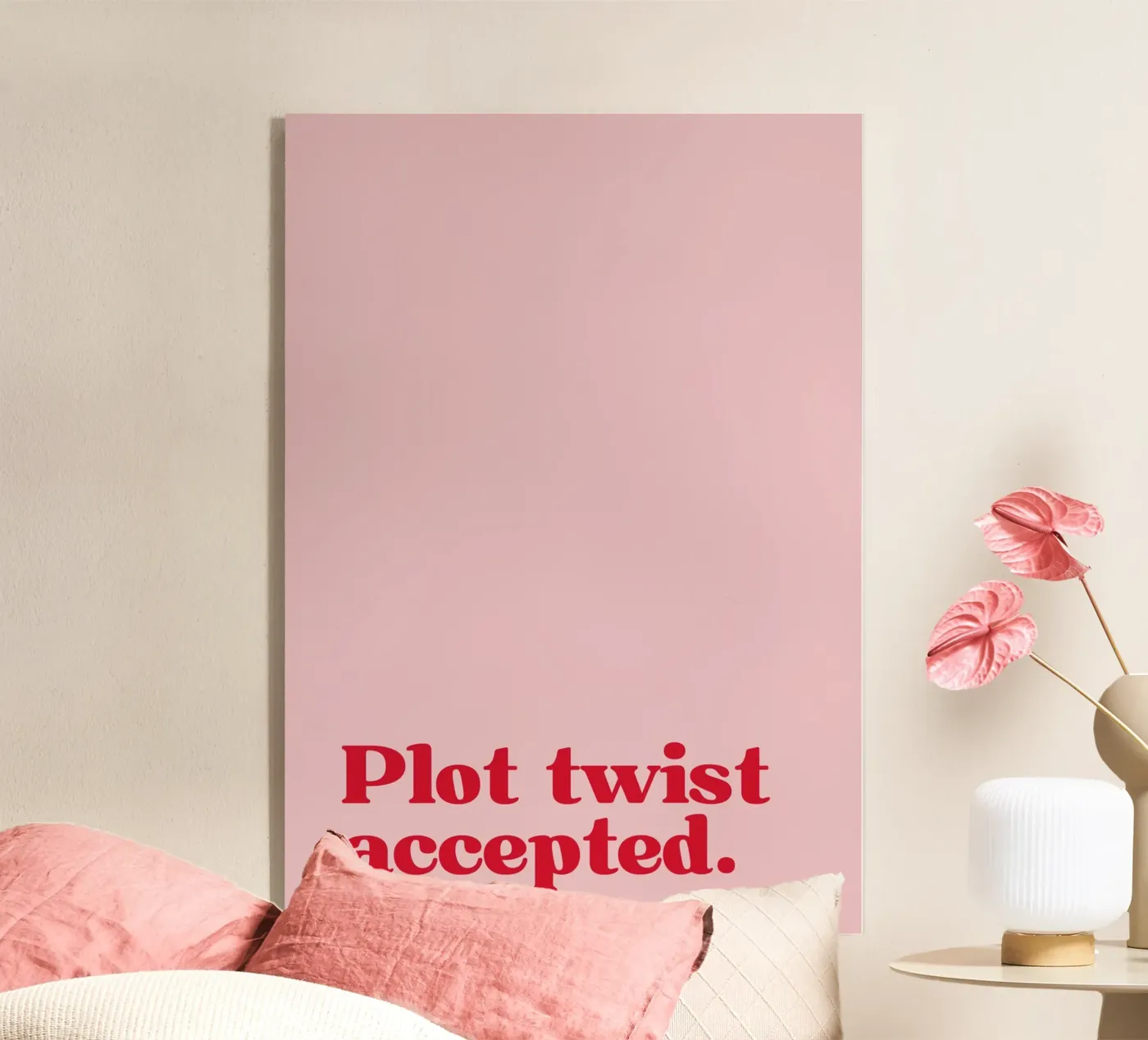 Plot twist accepted. acryl van PurePeachStudio