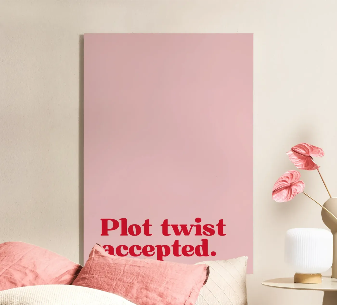 Plot twist accepted. acryl van PurePeachStudio