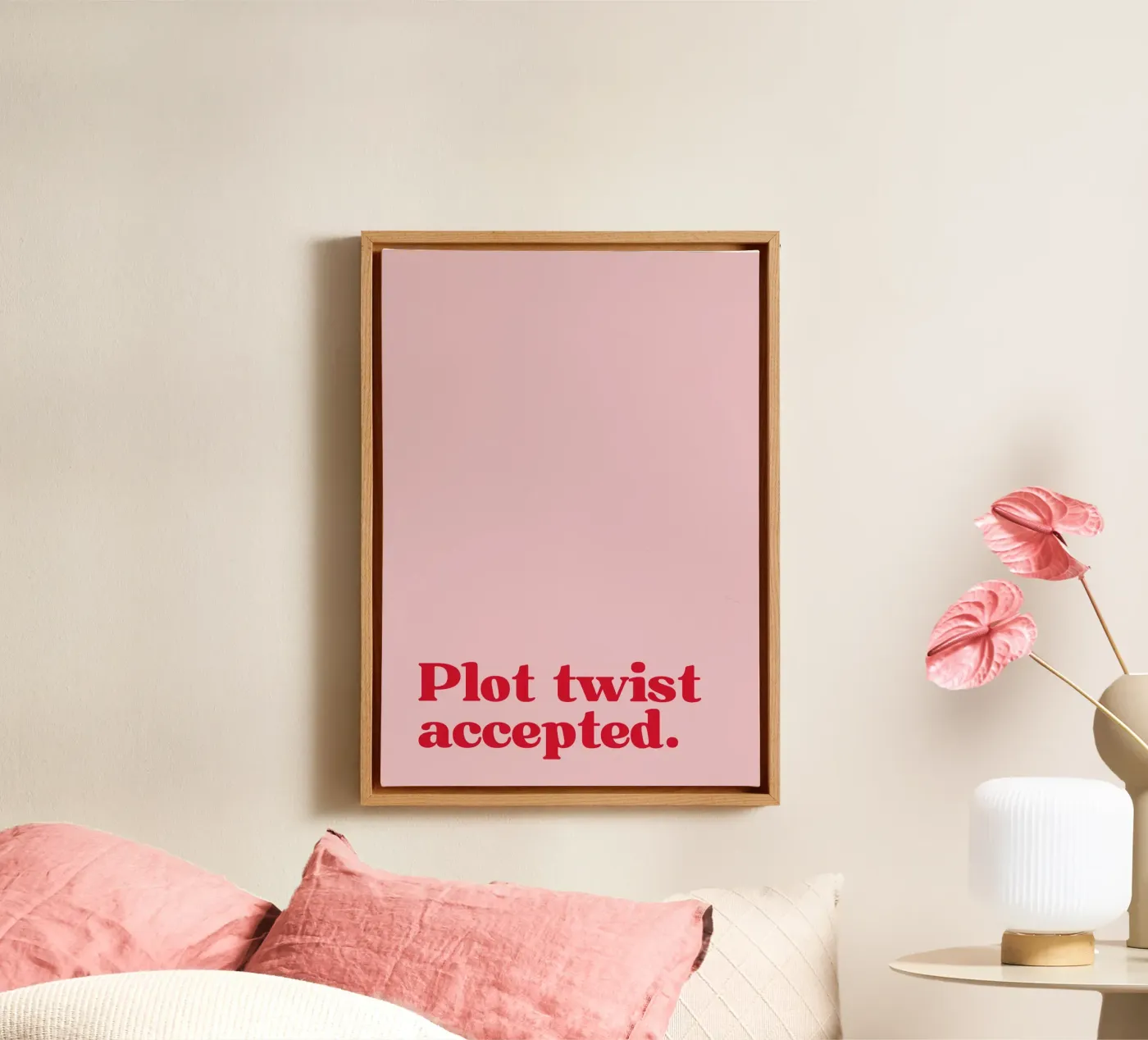 Plot twist accepted. canvas van PurePeachStudio