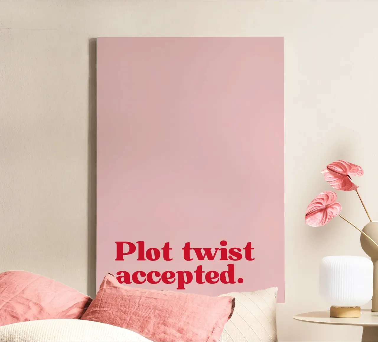 Plot twist accepted. canvas van PurePeachStudio