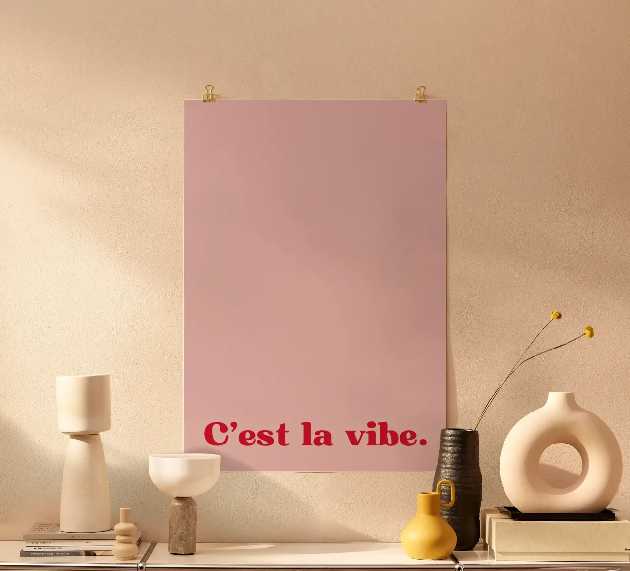 C'est la vibe. carta hahnemühle da PurePeachStudio