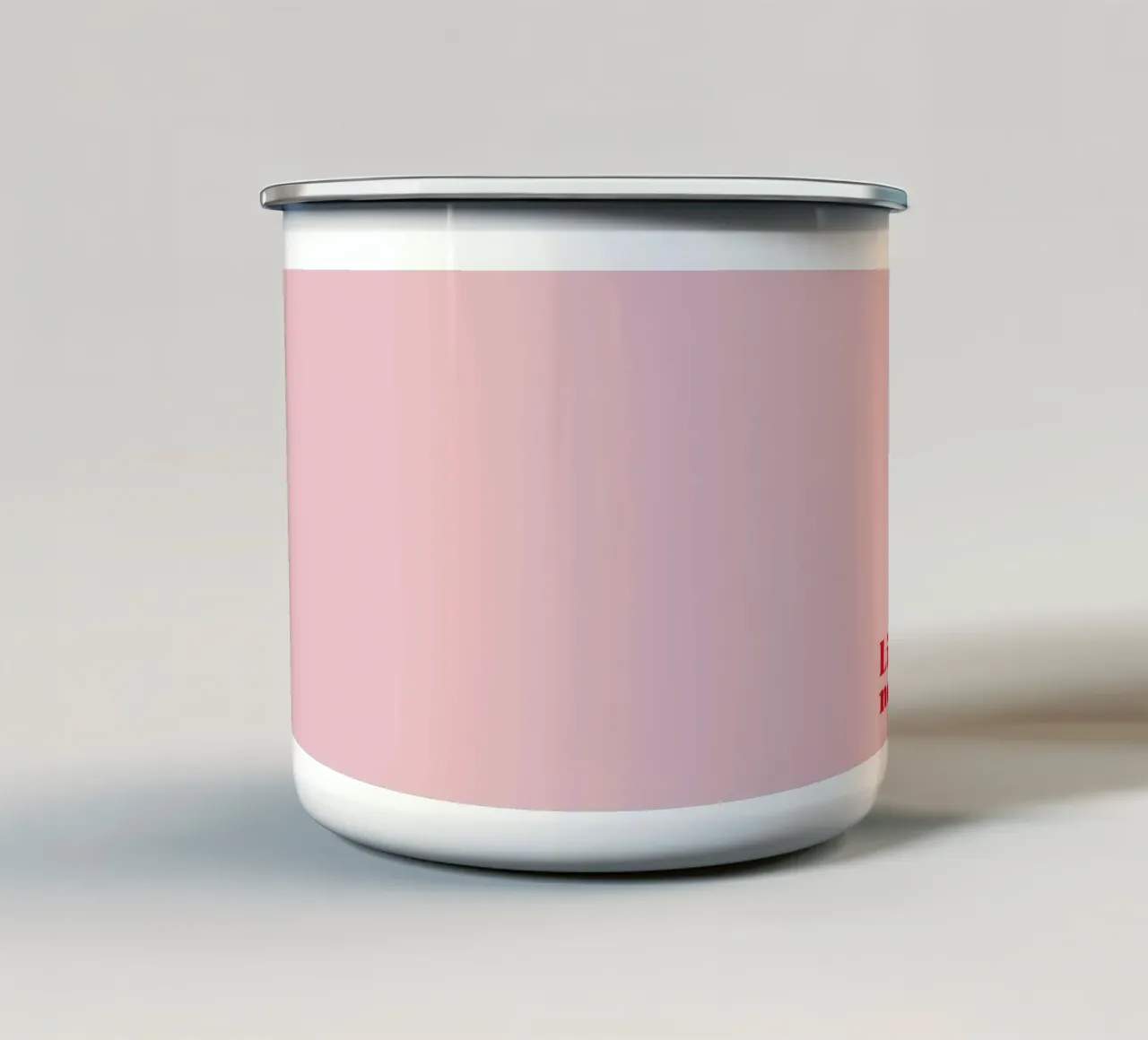 Life said: nope. tazza in smalto da PurePeachStudio