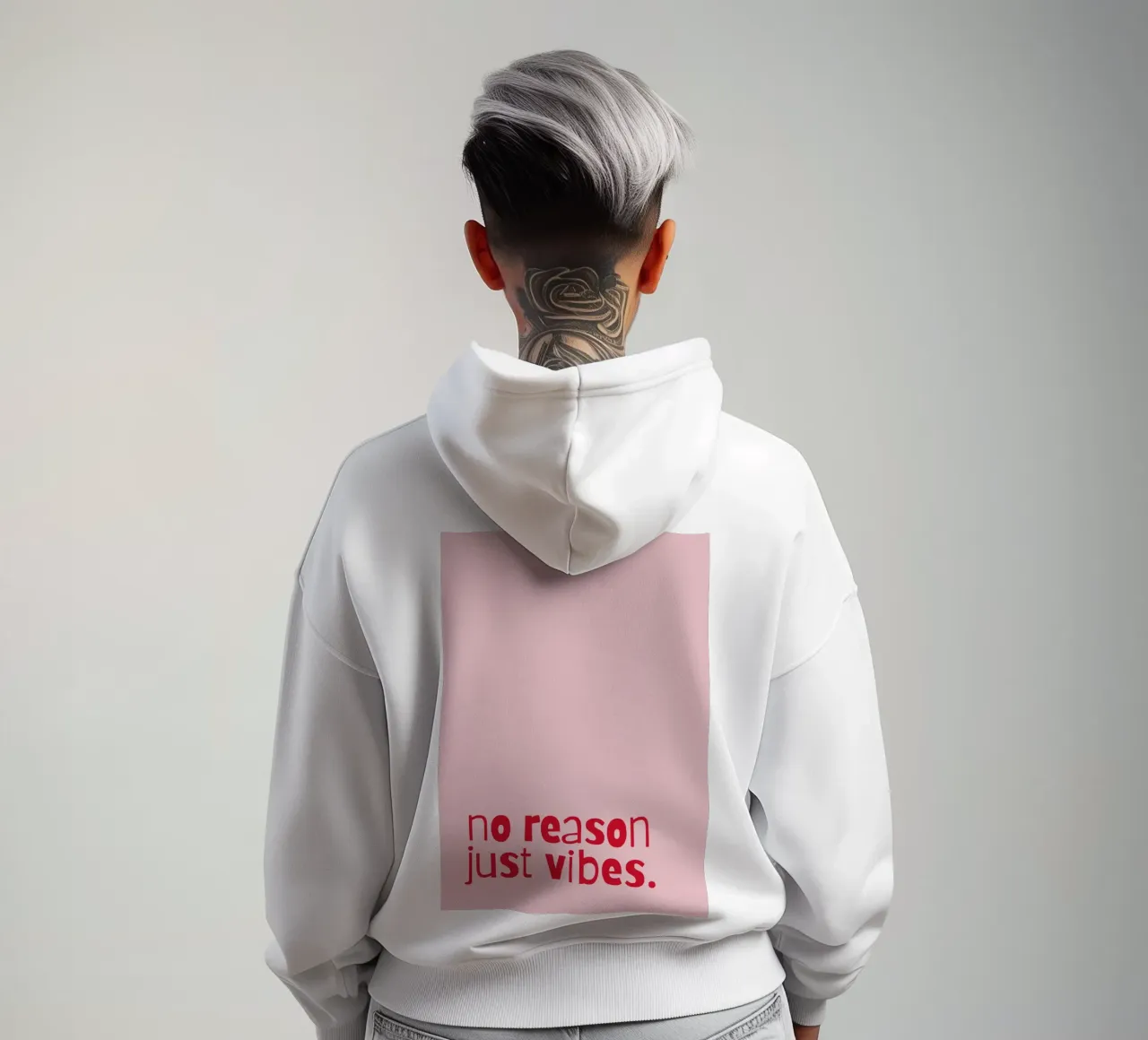 no reason just vibes. sudadera con capucha de PurePeachStudio