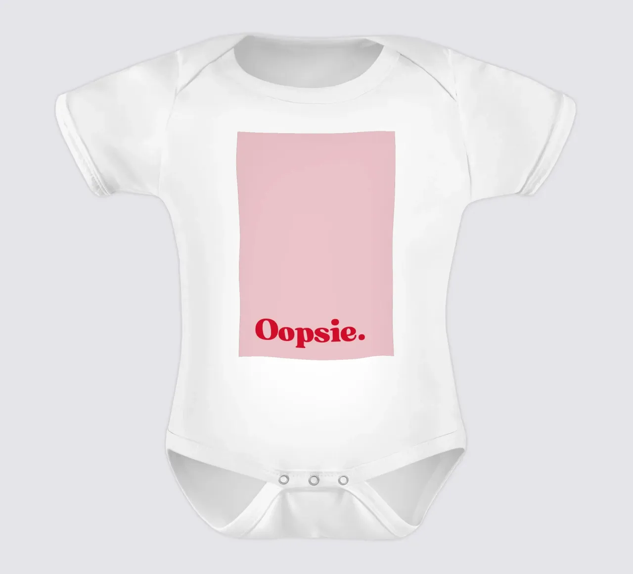 Oopsie body neonato maniche corte da PurePeachStudio