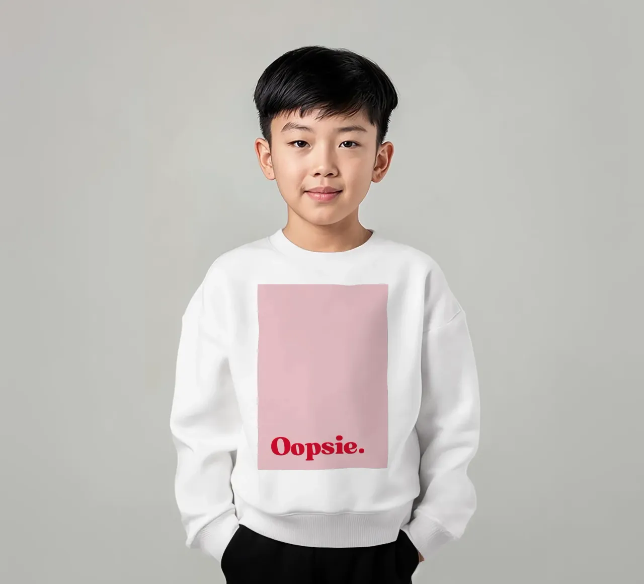 Oopsie felpa bambino da PurePeachStudio