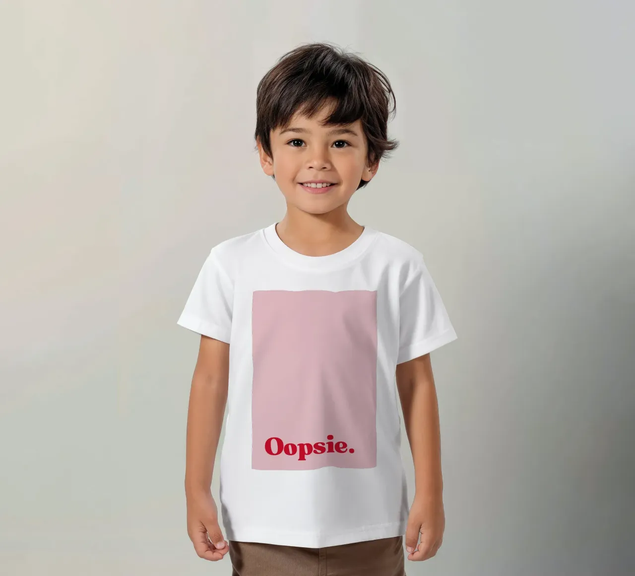 Oopsie t-shirt bambini da PurePeachStudio