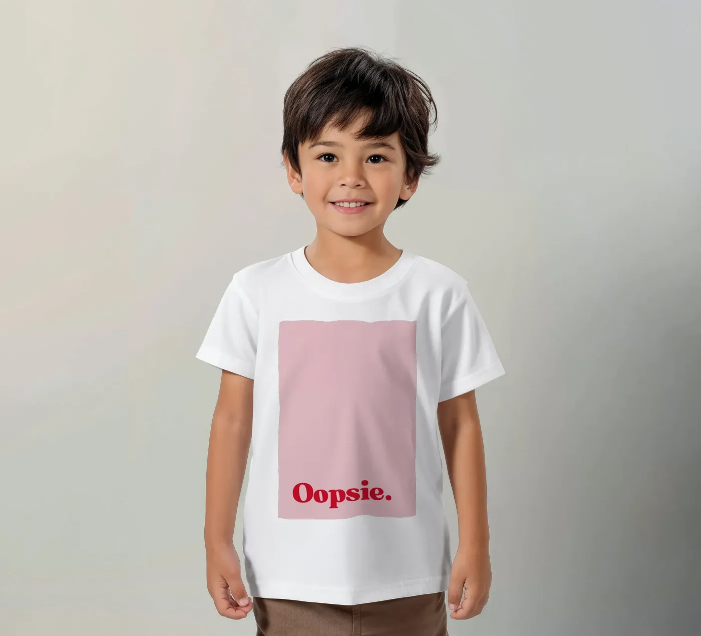 Oopsie t-shirt bambini da PurePeachStudio