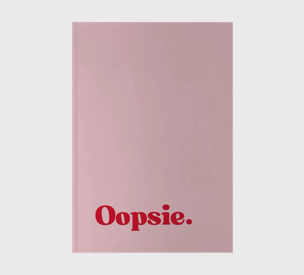 Oopsie notebook by PurePeachStudio