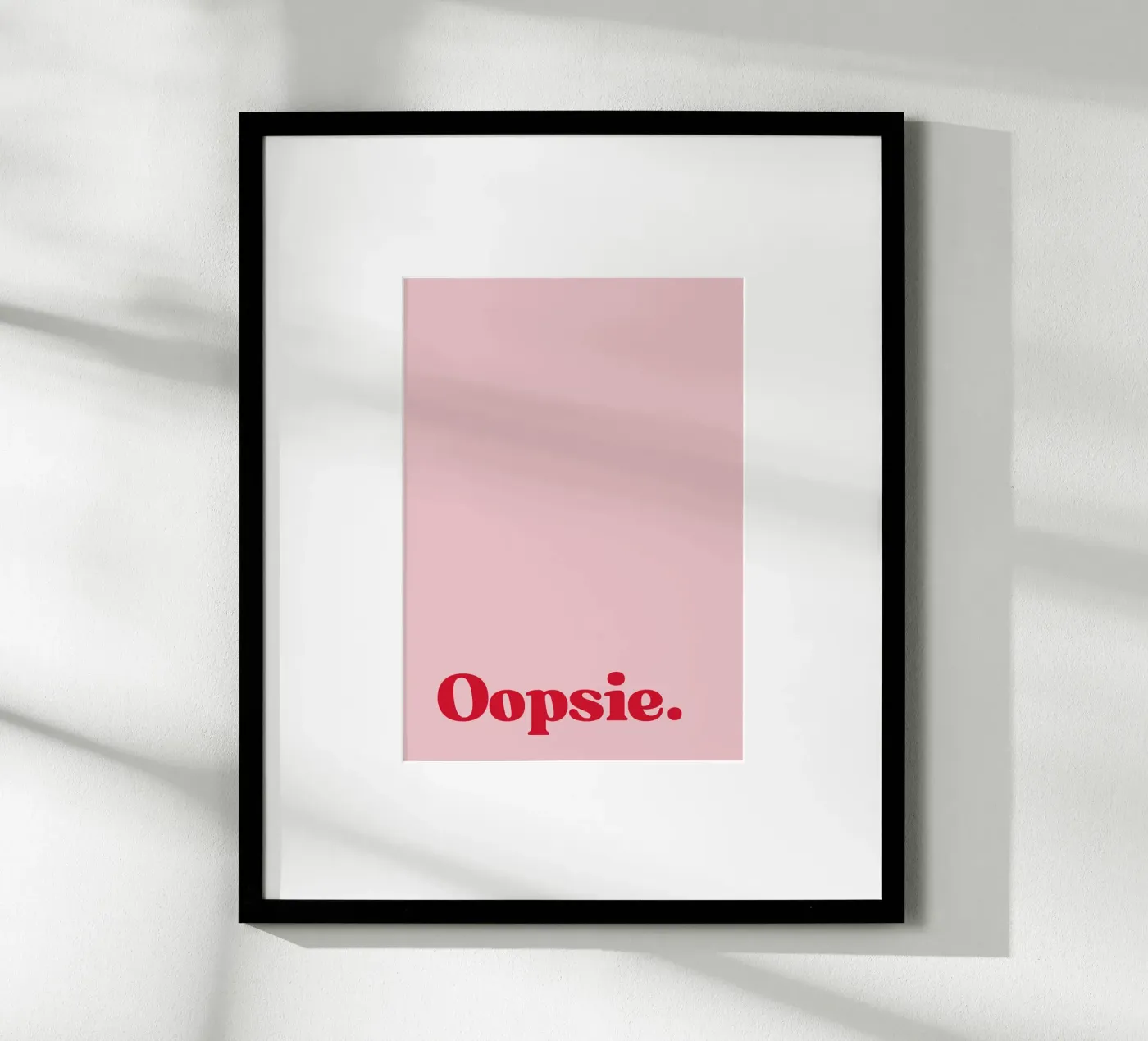 Oopsie poster de PurePeachStudio