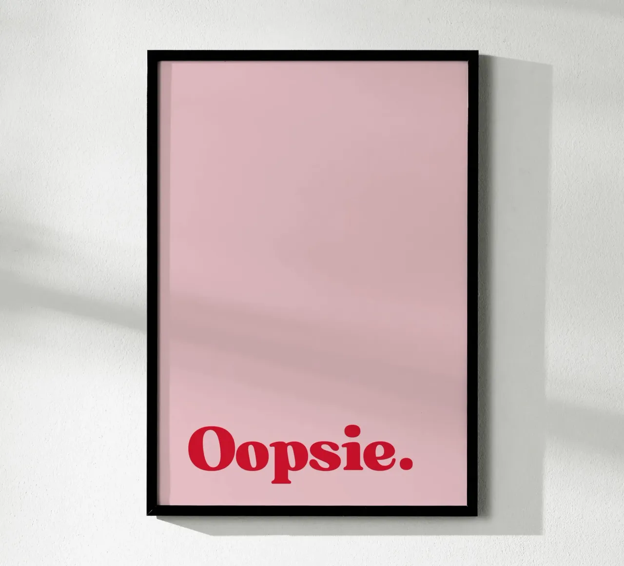 Oopsie poster van PurePeachStudio