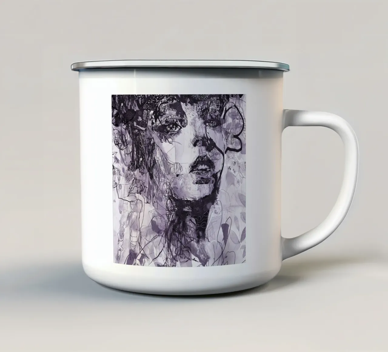 oscuridad del verano taza de esmalte de k i m