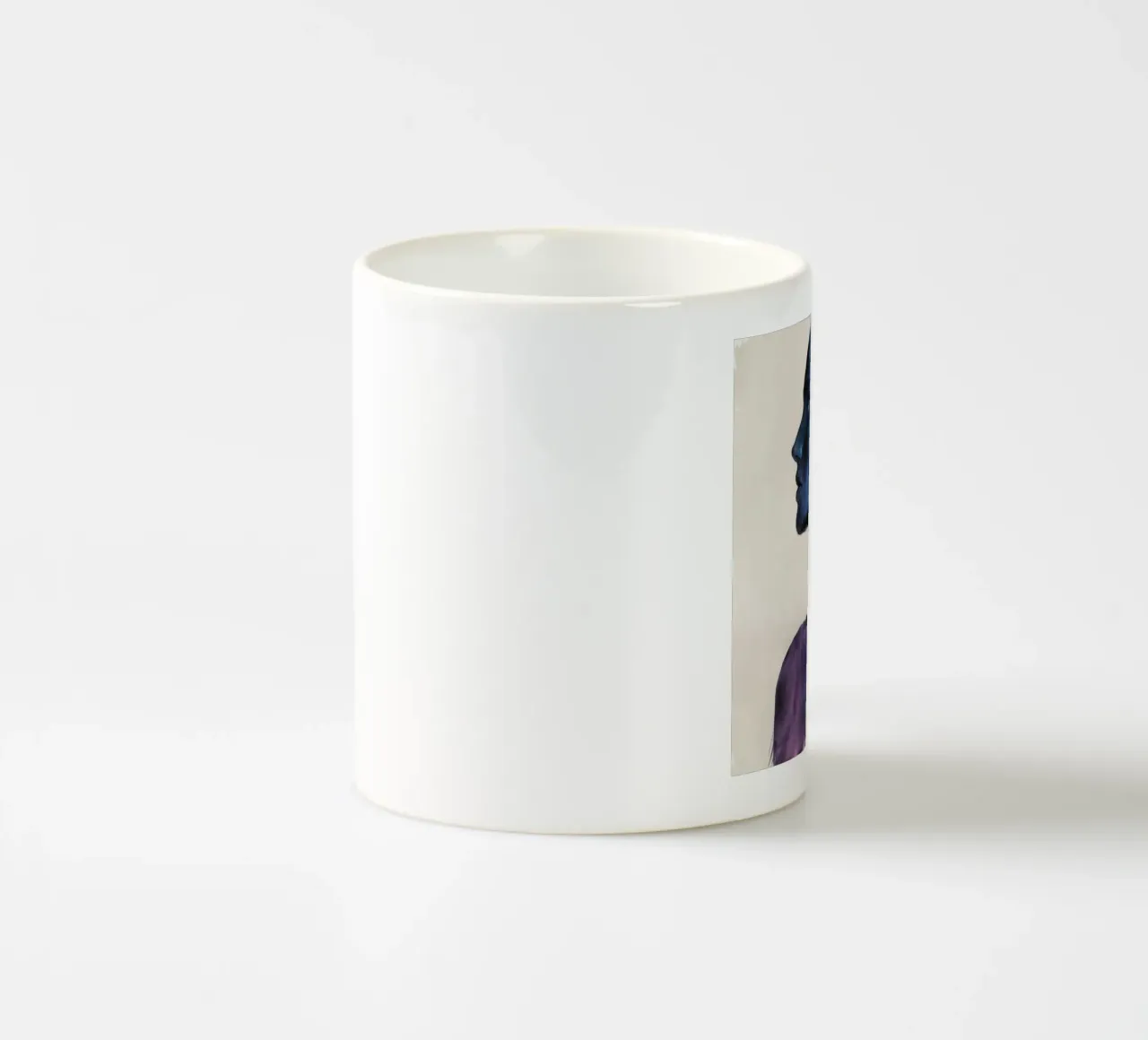 Silhouette acquerello indaco tazza in ceramica da Katarsis Mann
