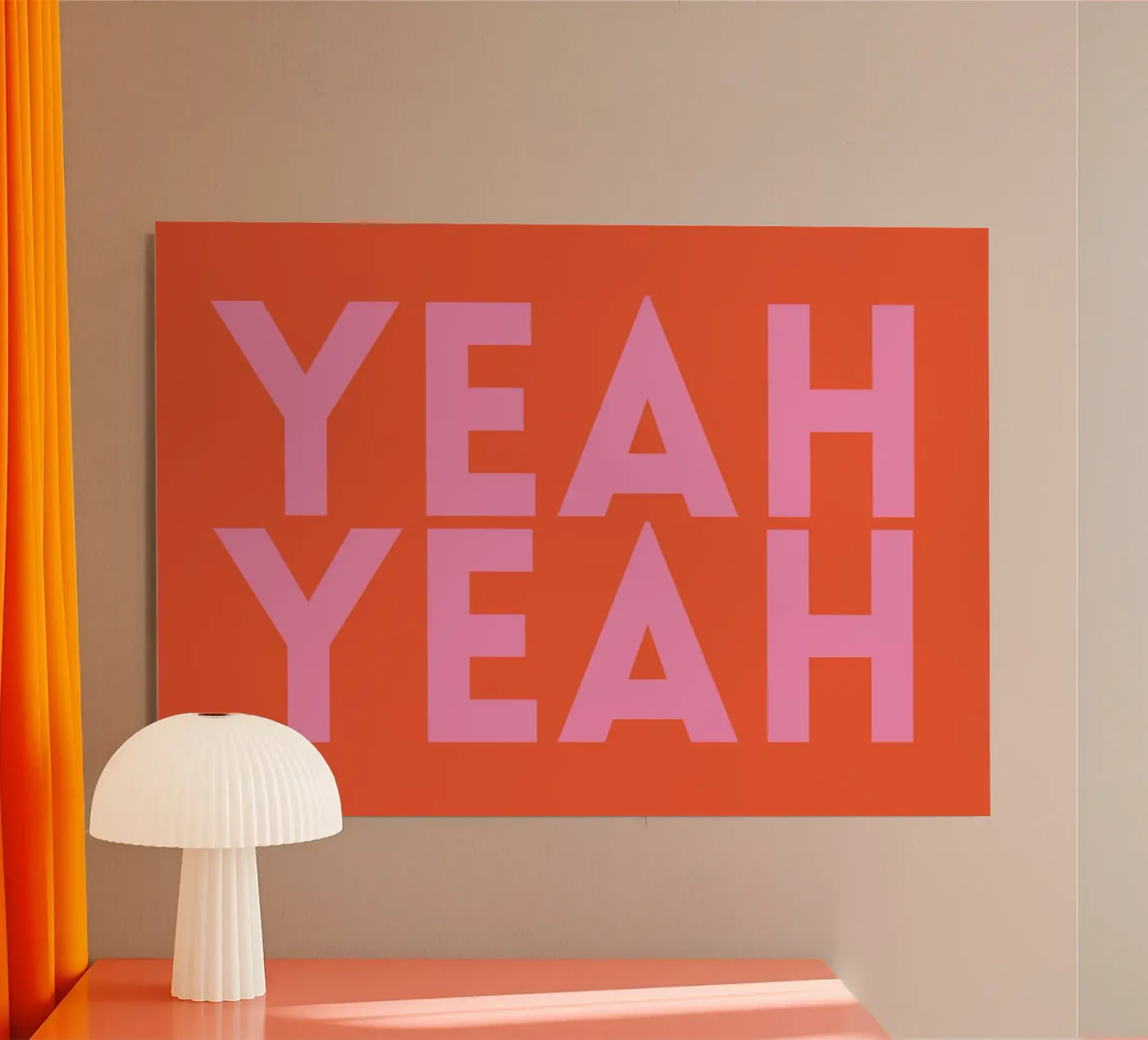 yeah yeah alluminio dibond da PurePeachStudio