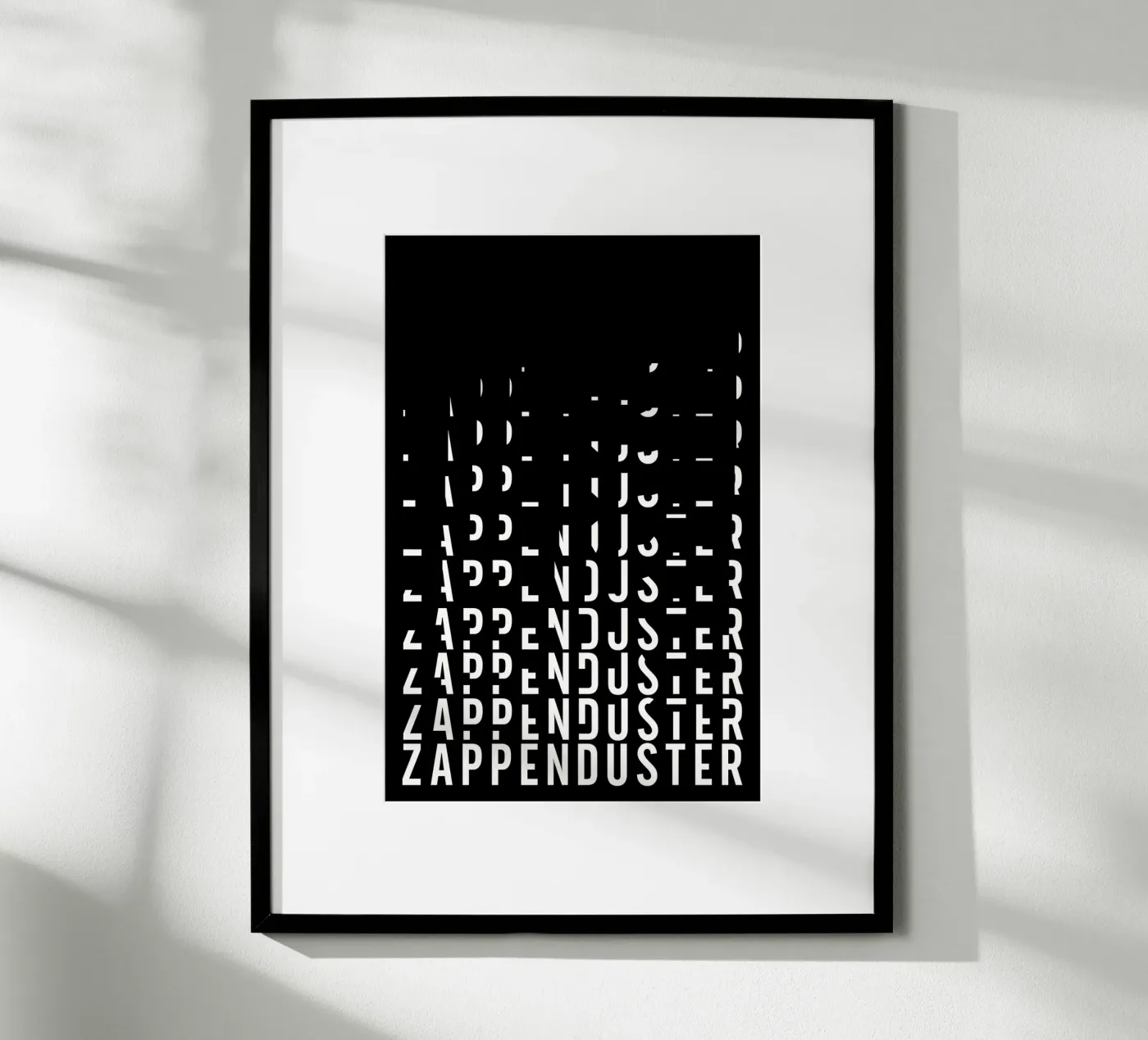 Zappenduster Poster von PurePeachStudio