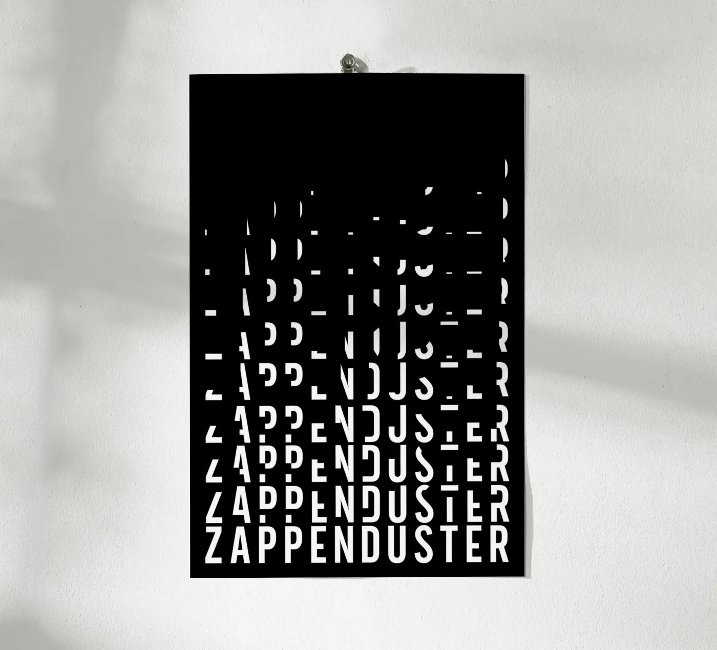 Zappenduster Poster von PurePeachStudio