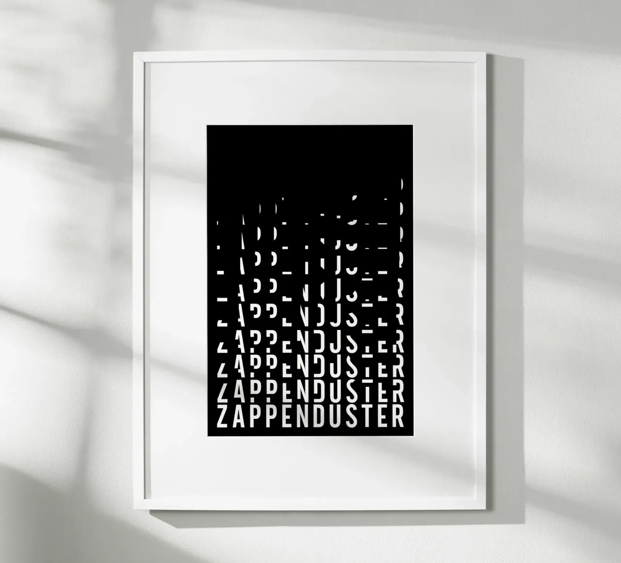 Zappenduster poster da PurePeachStudio