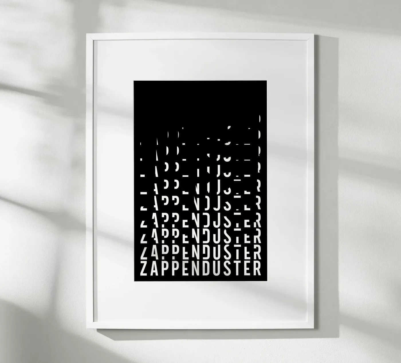 Zappenduster Poster von PurePeachStudio