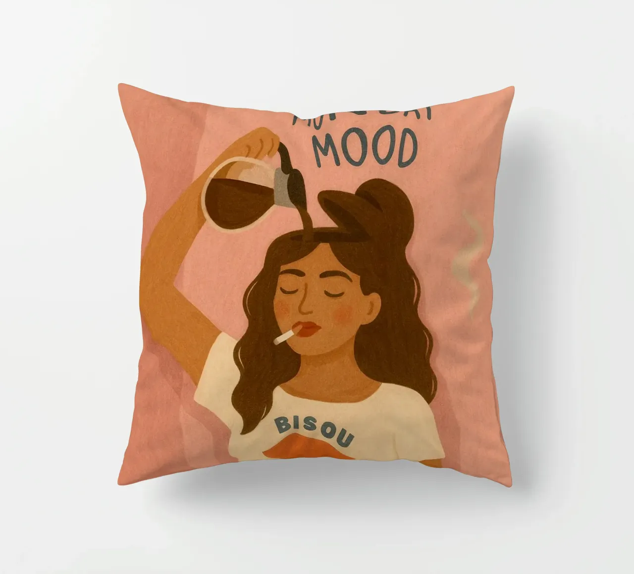 Monday Mood cuscino da PurePeachStudio