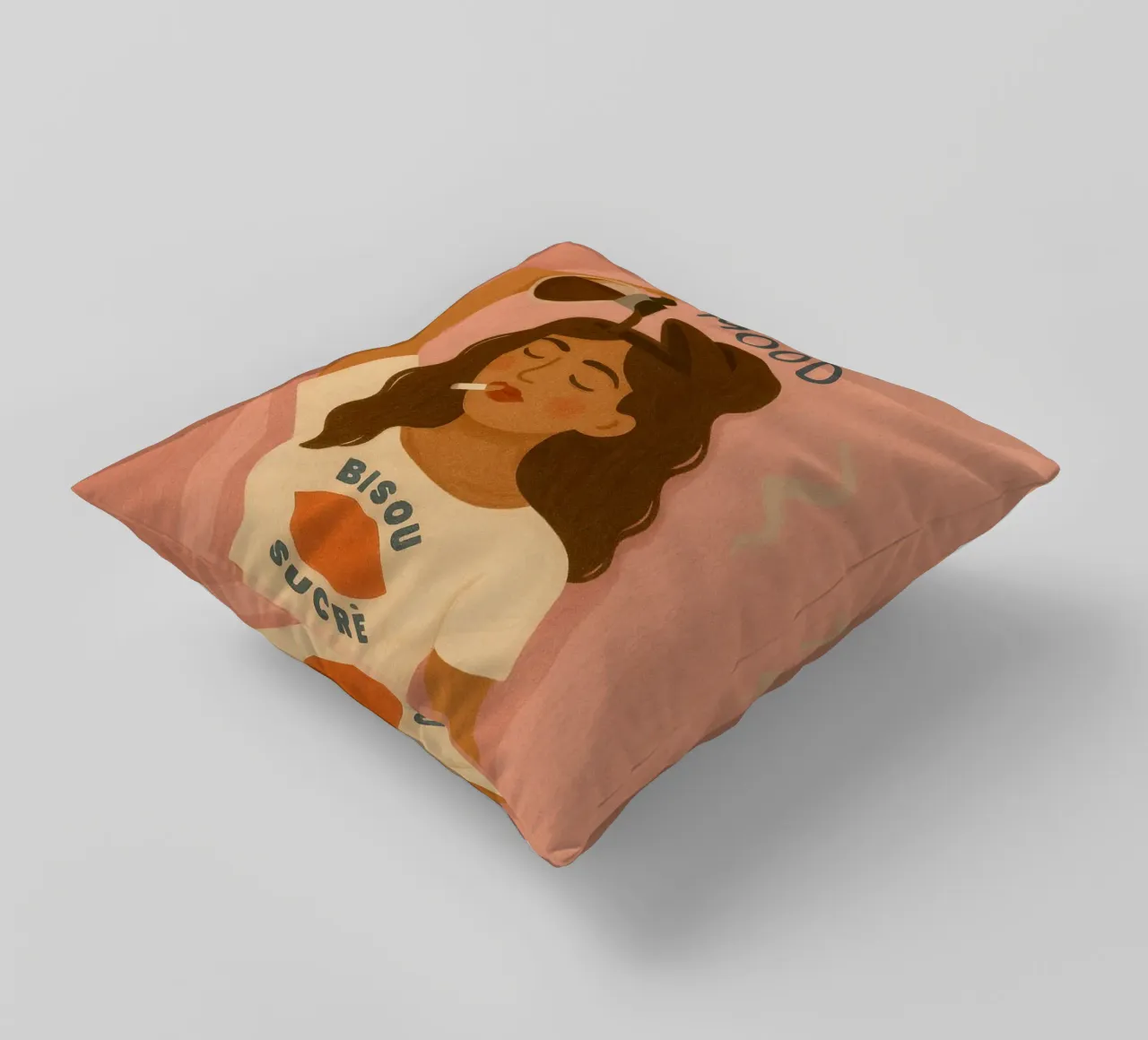 Monday Mood cuscino da PurePeachStudio