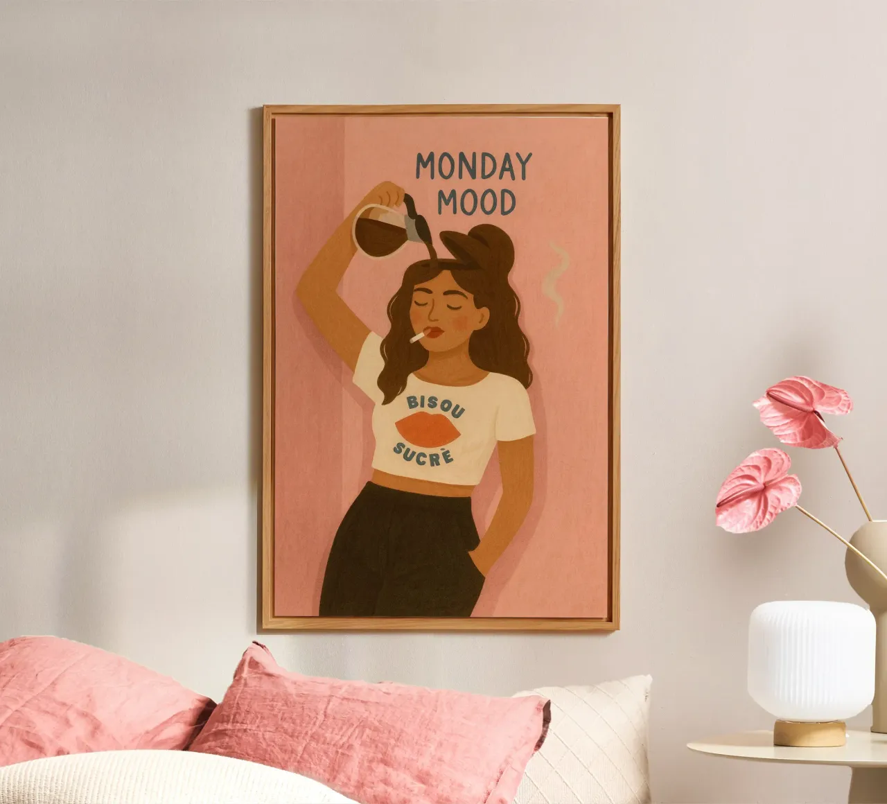 Monday Mood alluminio dibond da PurePeachStudio