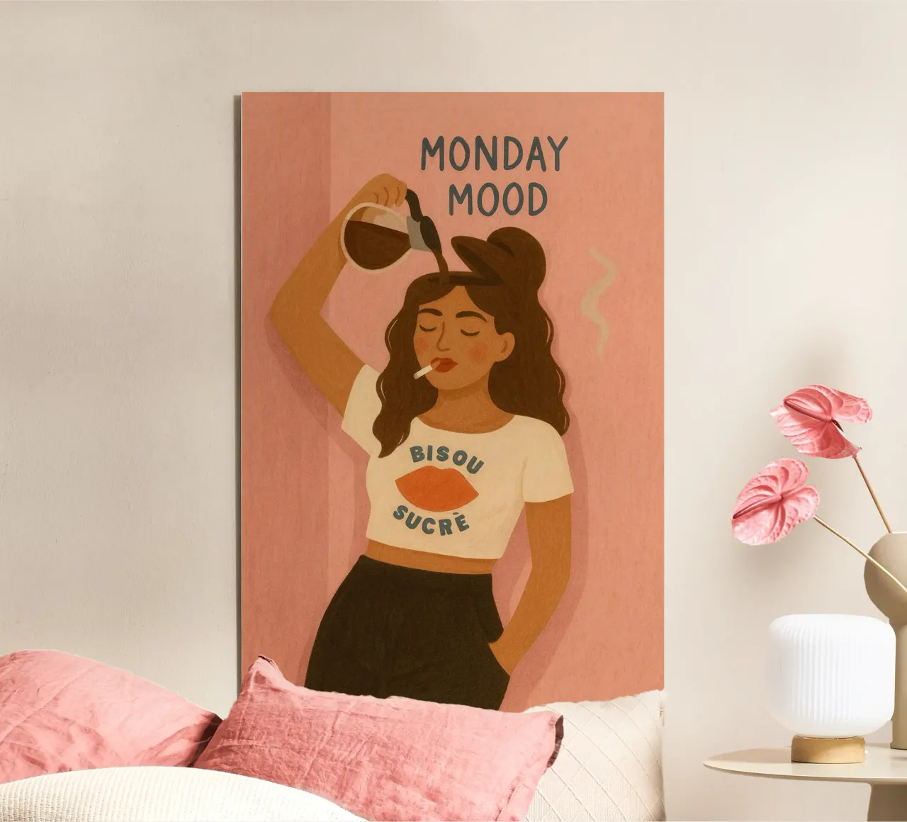 Monday Mood alluminio dibond da PurePeachStudio