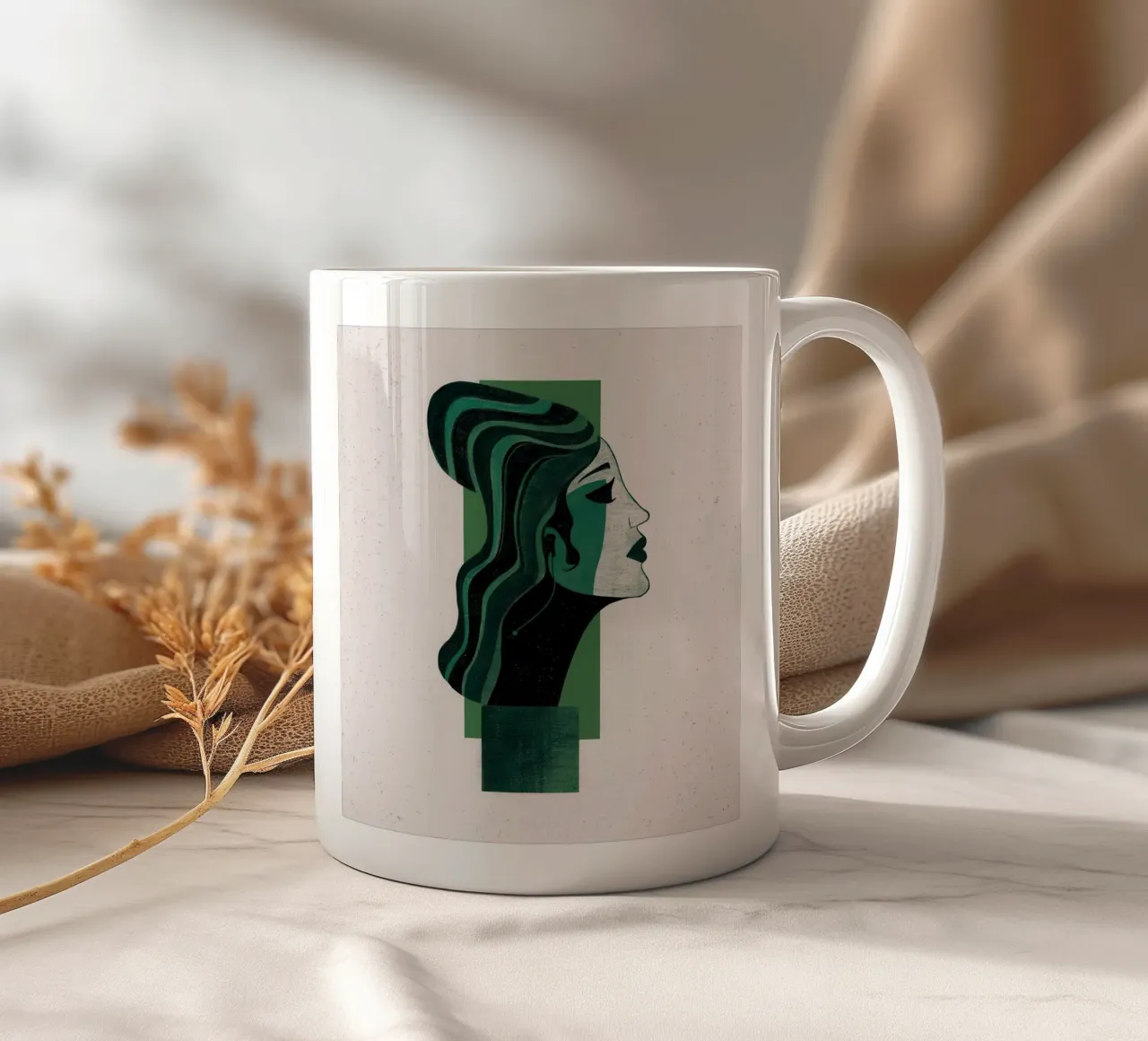Profilo di Emerald Poise tazza in ceramica da Katarsis Mann