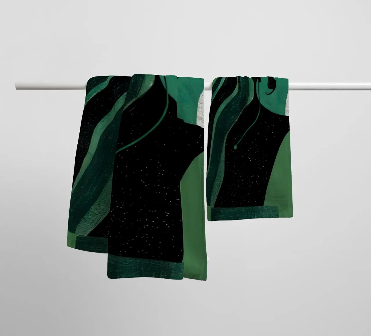 Profilo di Emerald Poise asciugamano da bagno da Katarsis Mann