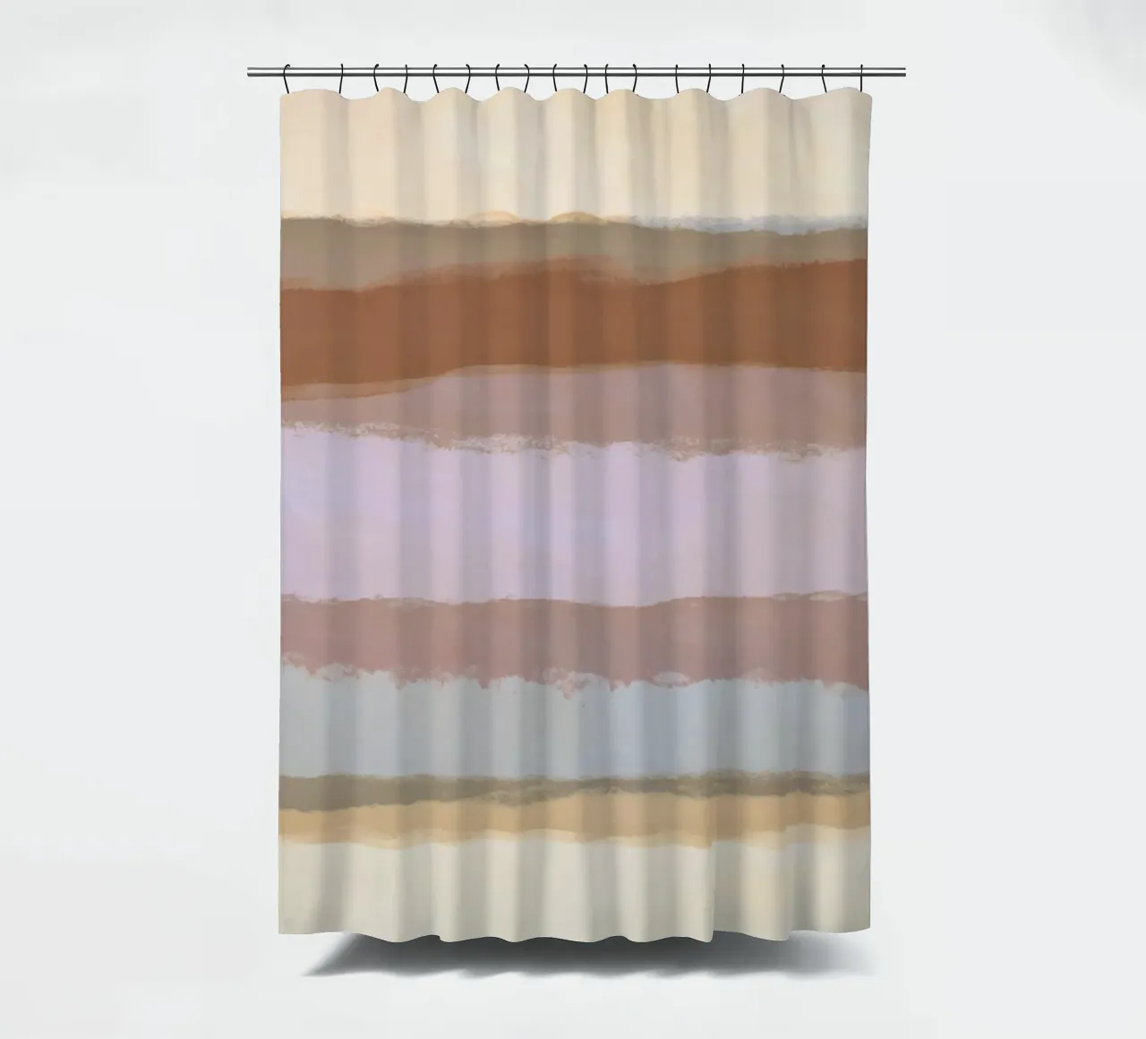 Strips 4D | Warm Neutral Pastels tenda da doccia da sabidussi