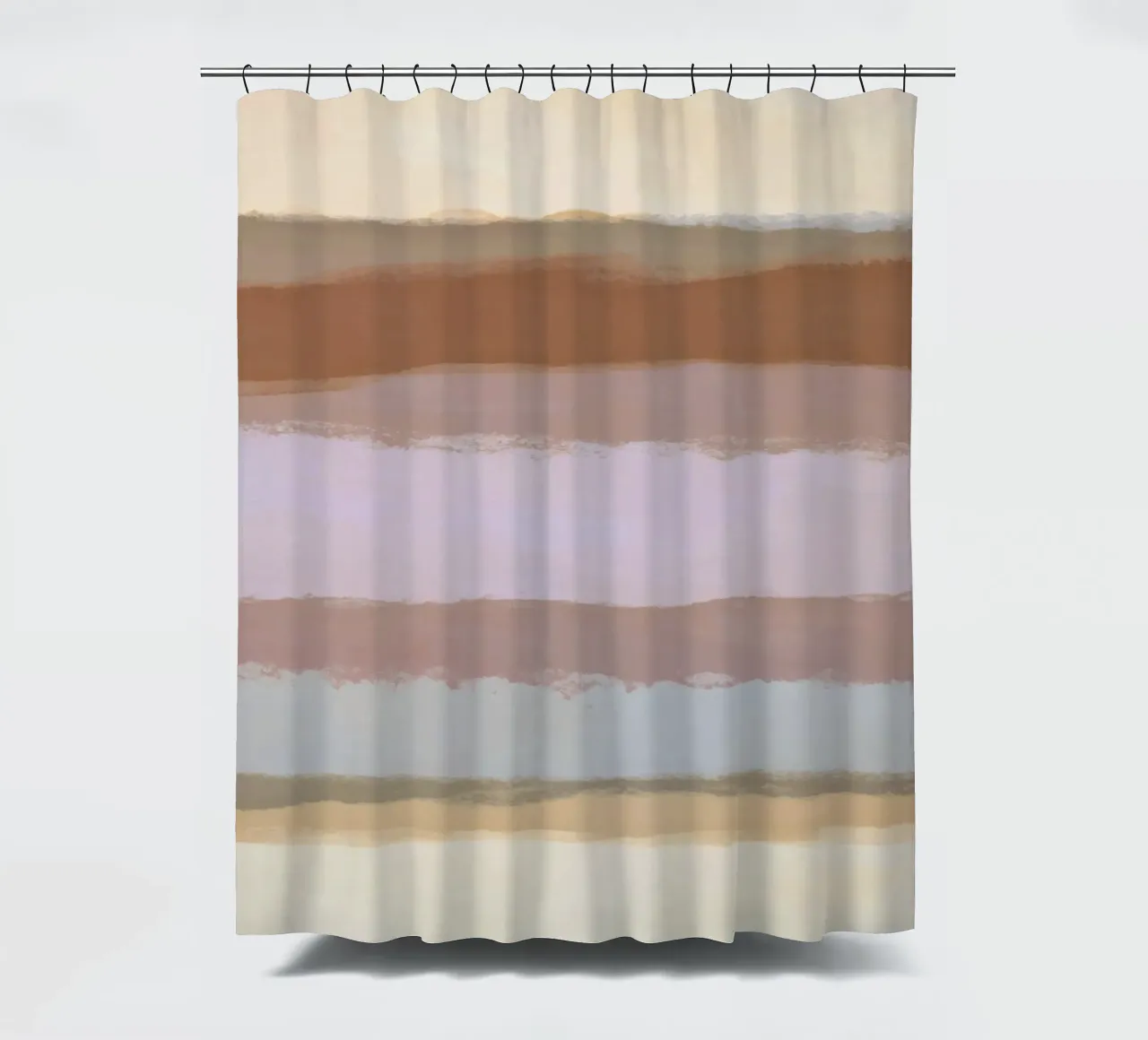 Strips 4D | Warm Neutral Pastels tenda da doccia da sabidussi