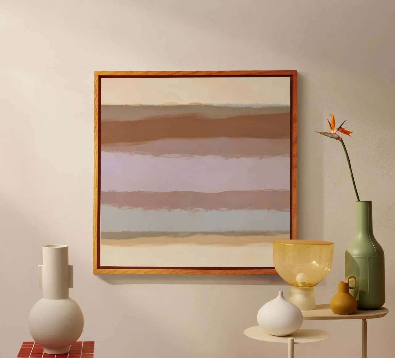 Strips 4D | Warm Neutral Pastels plexiglass da sabidussi