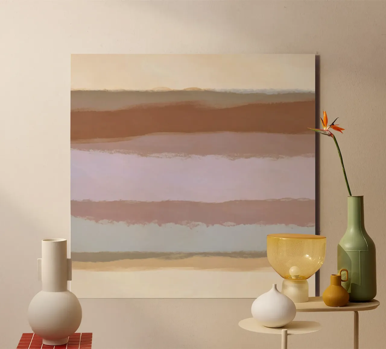 Strips 4D | Warm Neutral Pastels alluminio dibond da sabidussi