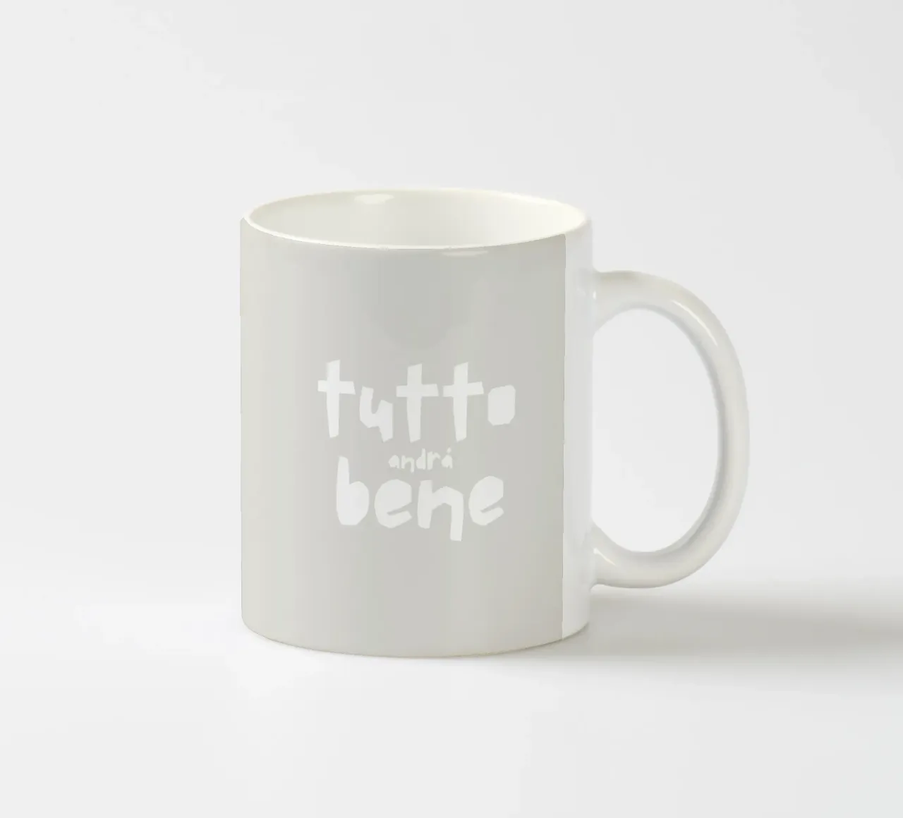 Tutto Andrá bene tazza in ceramica da PurePeachStudio