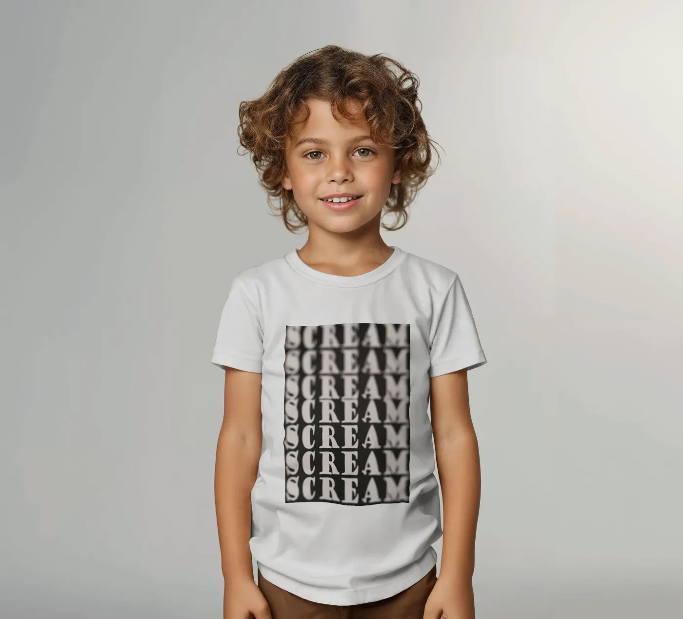 Scream t-shirt bambini da PurePeachStudio