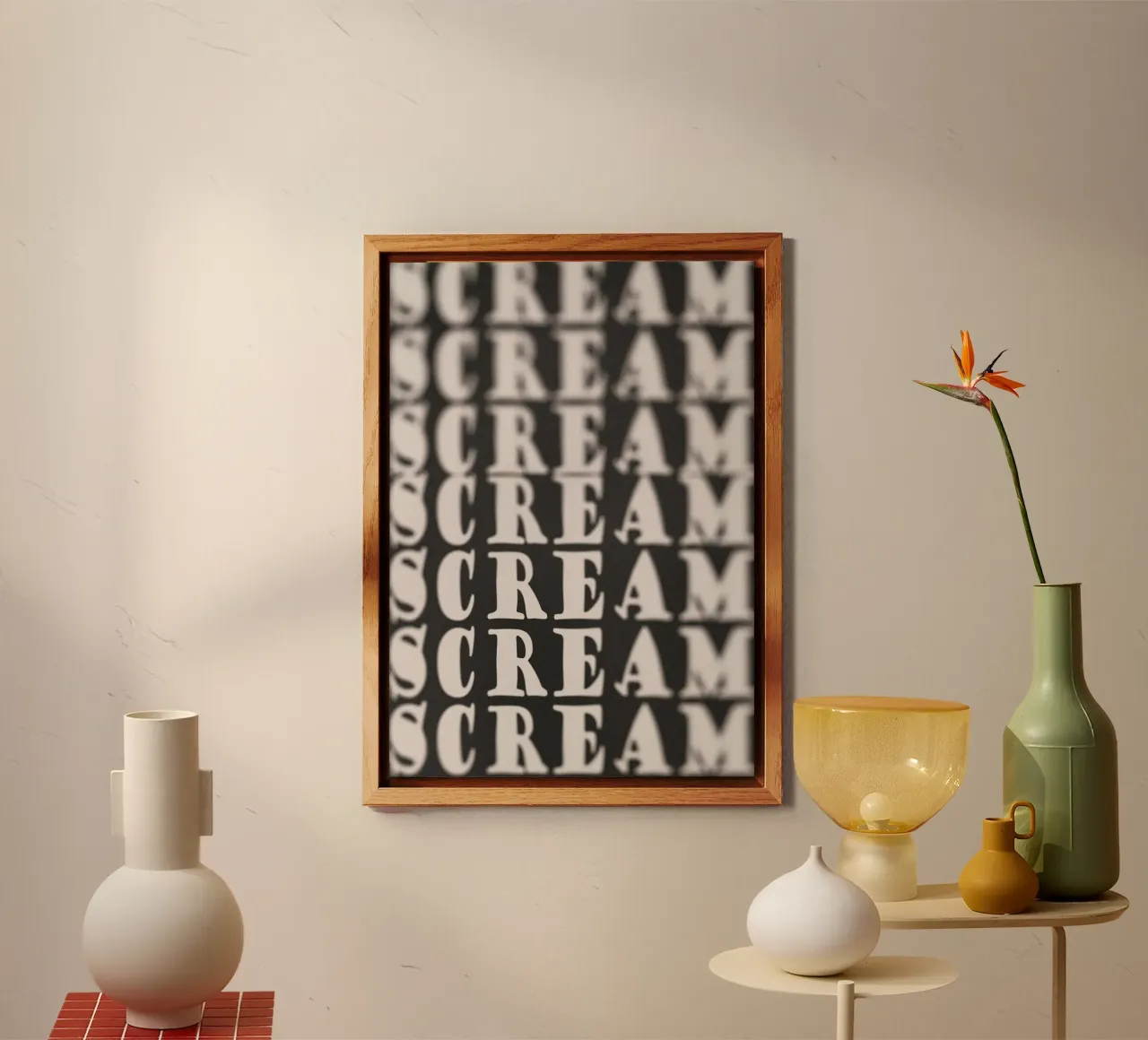 Scream alluminio dibond da PurePeachStudio