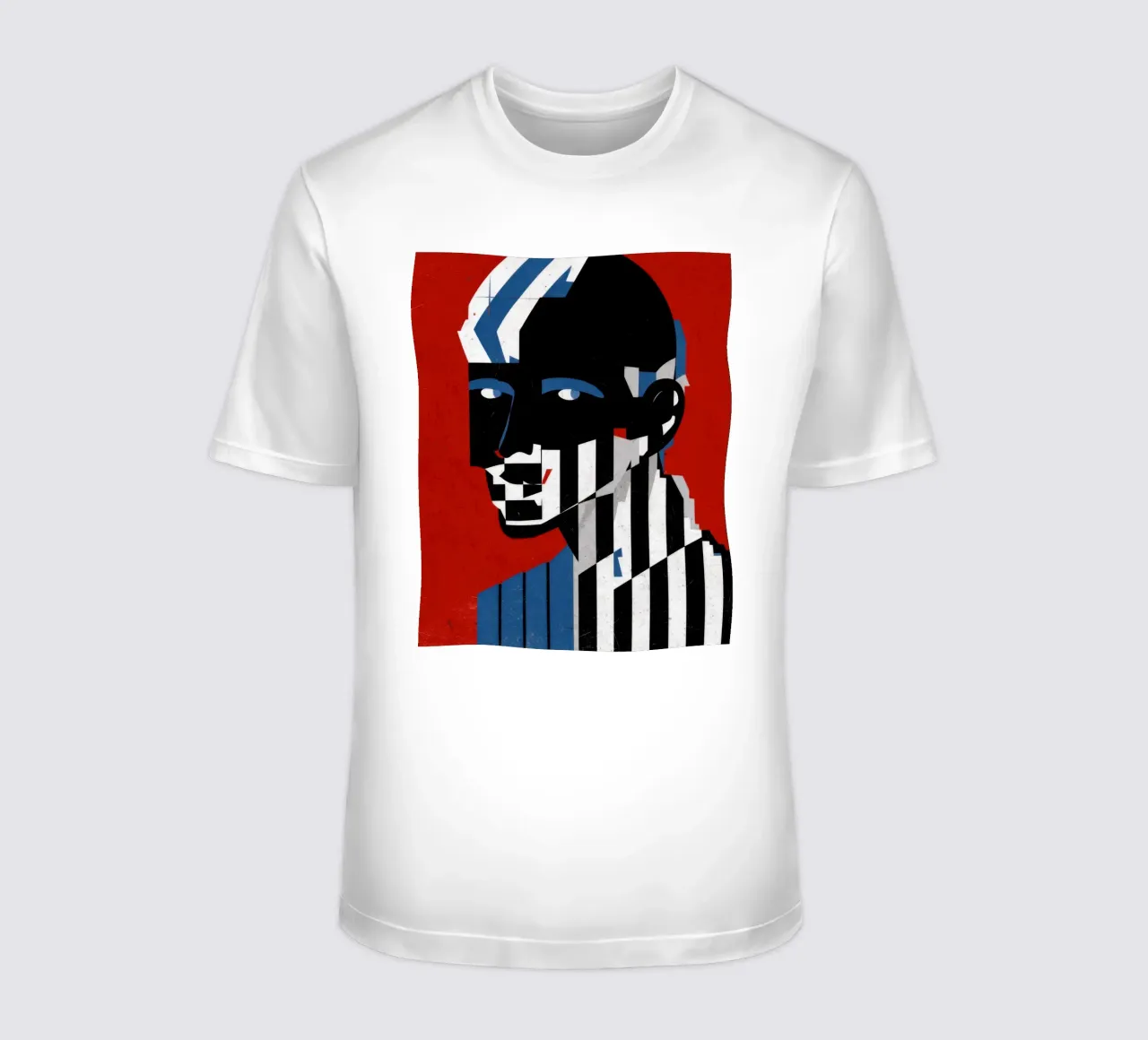 Striscia d'identità Op Art t-shirt da Katarsis Mann