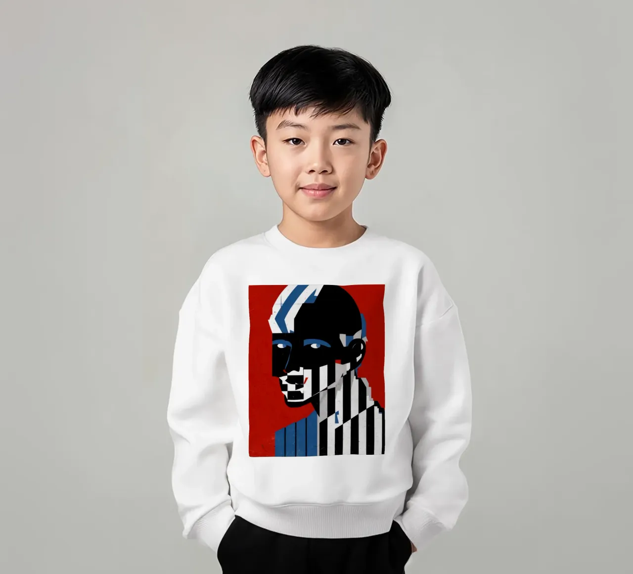 Striscia d'identità Op Art felpa bambino da Katarsis Mann
