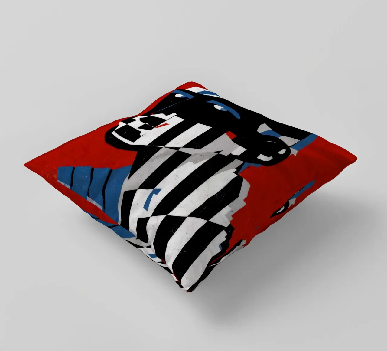 Striscia d'identità Op Art cuscino da Katarsis Mann