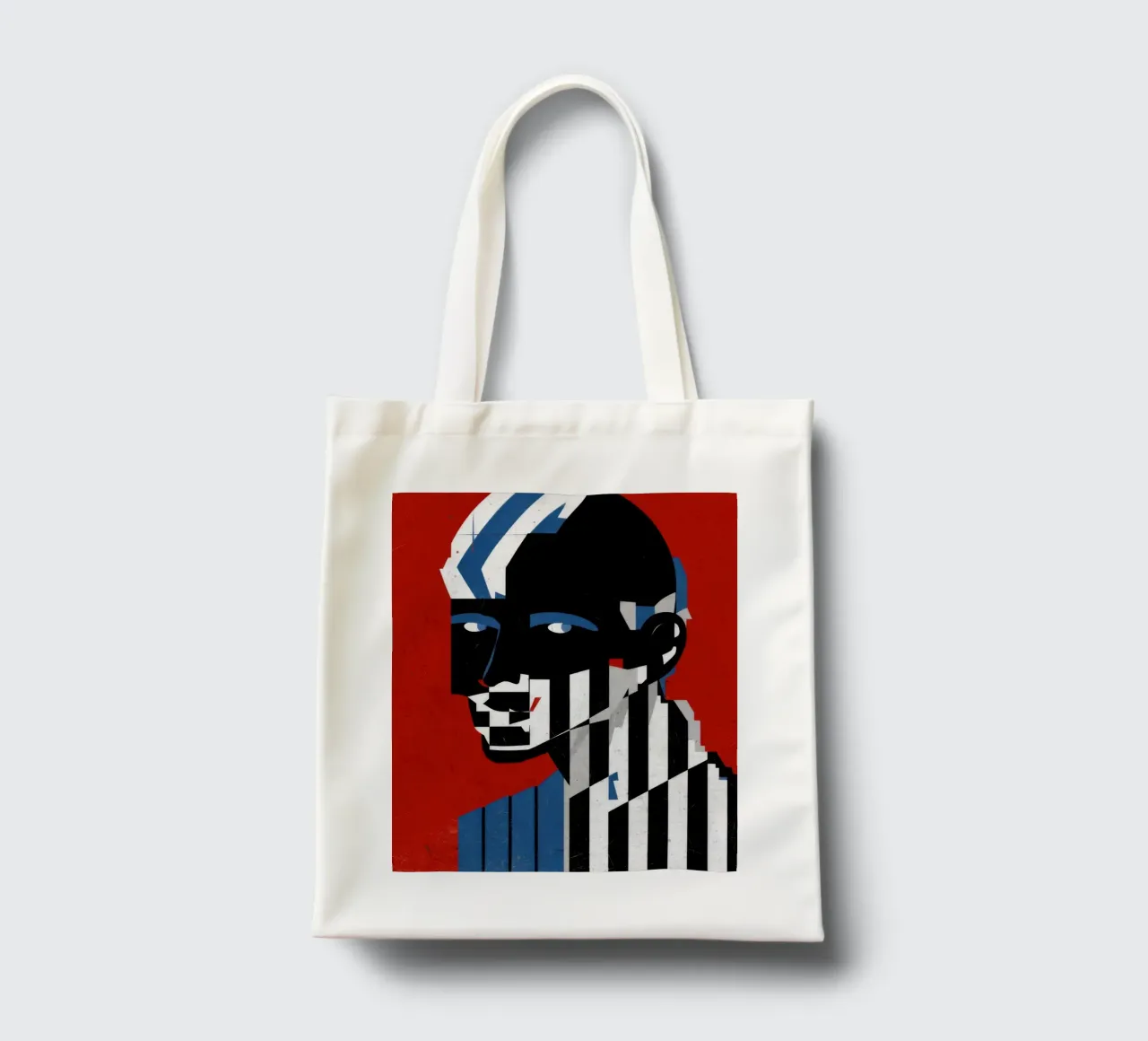 Striscia d'identità Op Art borsa in juta da Katarsis Mann