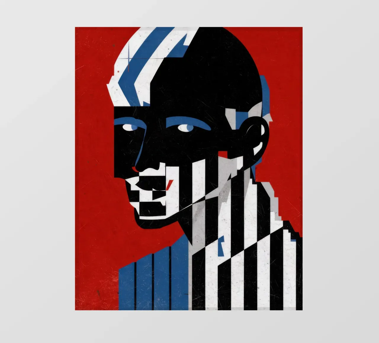 Striscia d'identità Op Art telo in pvc da Katarsis Mann
