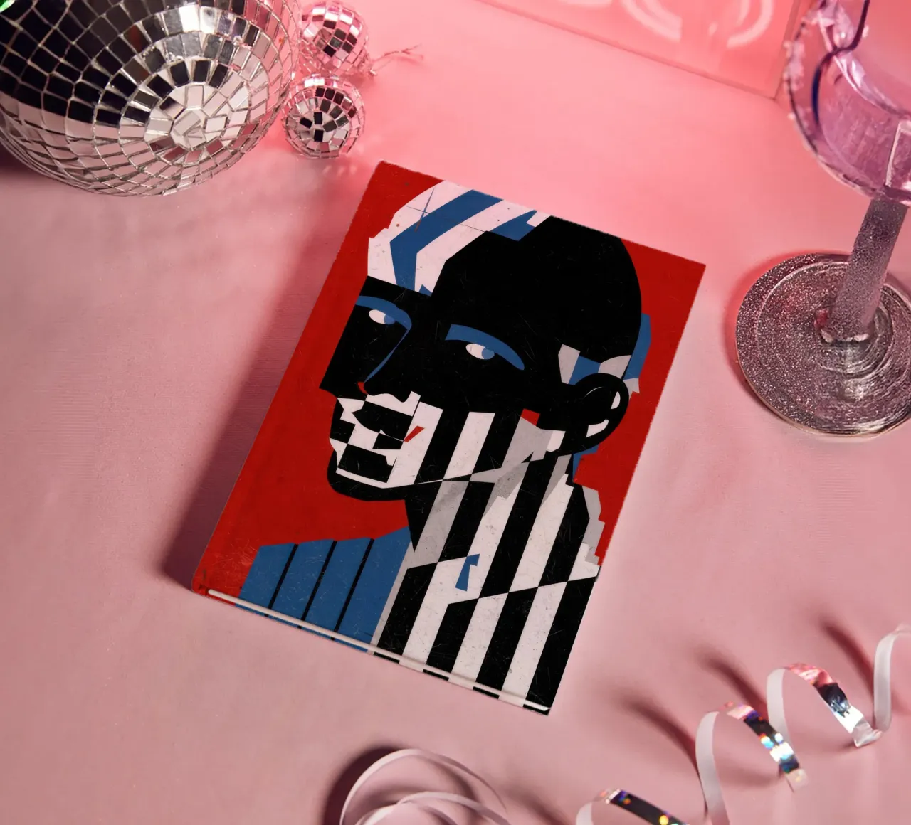 Op Art Identity Stripe notebook by Katarsis Mann