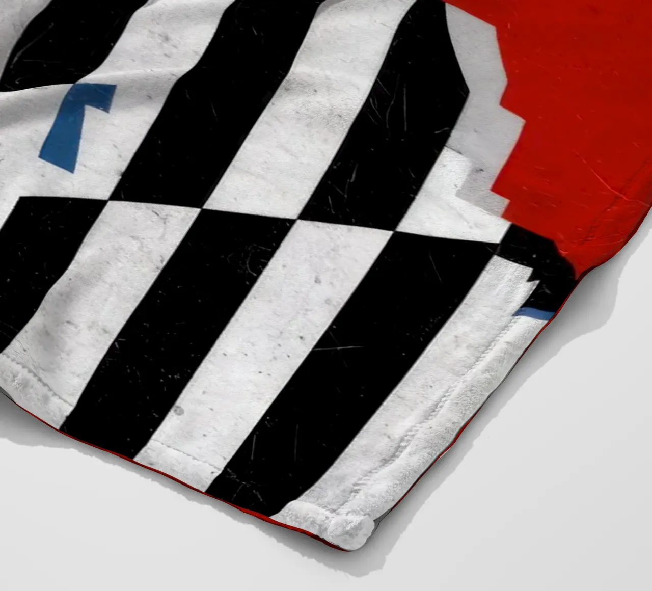 Striscia d'identità Op Art coperta in pile da Katarsis Mann