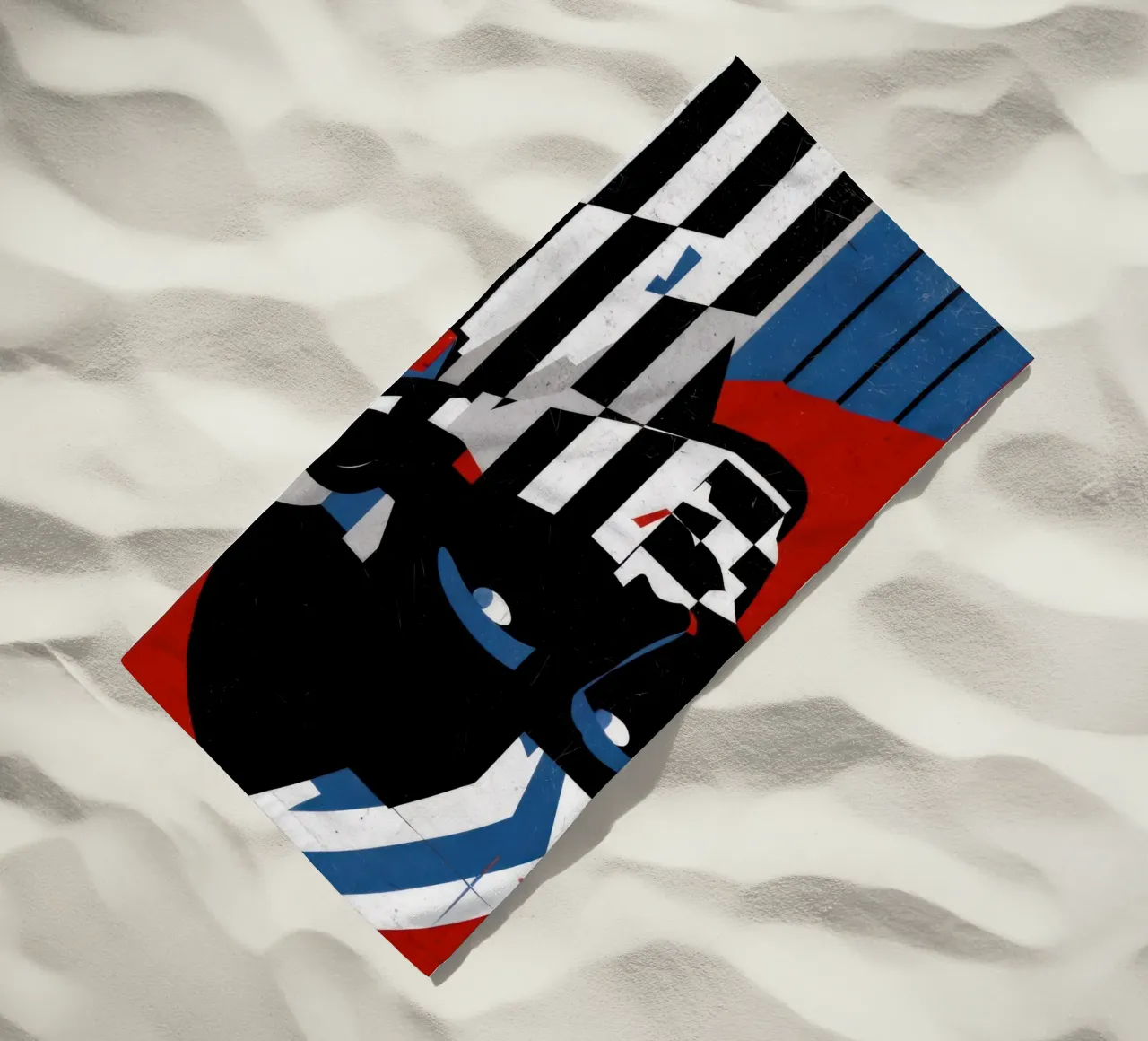 Striscia d'identità Op Art telo mare da Katarsis Mann
