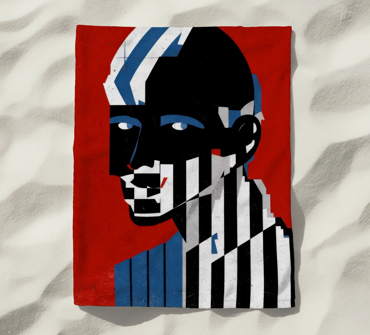 Striscia d'identità Op Art telo mare da Katarsis Mann