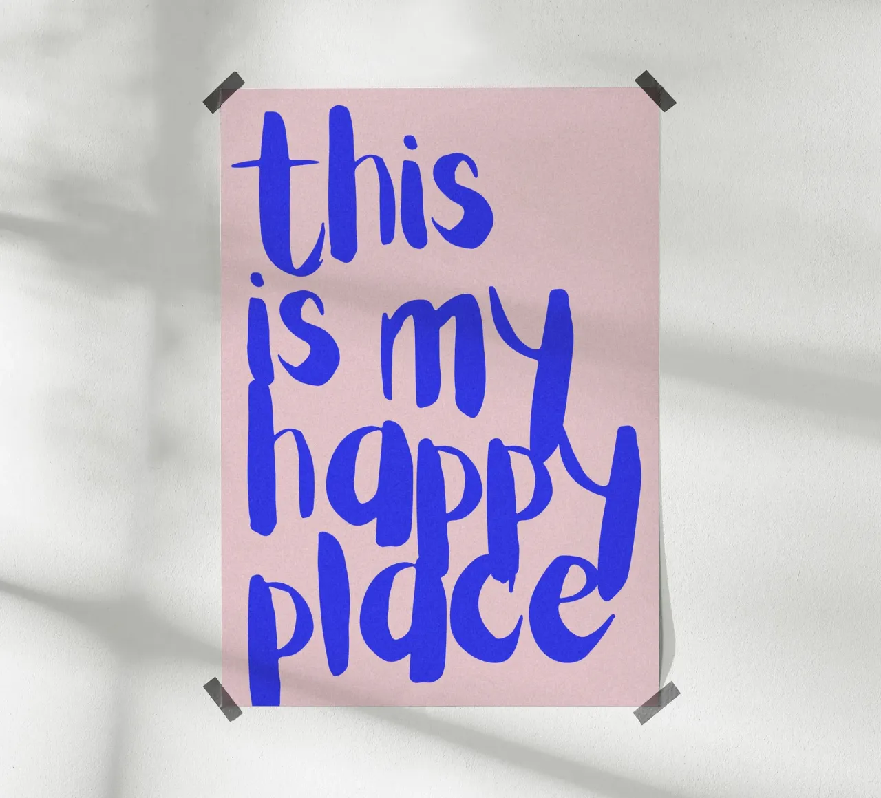 This is my happy place carta hahnemühle da PurePeachStudio